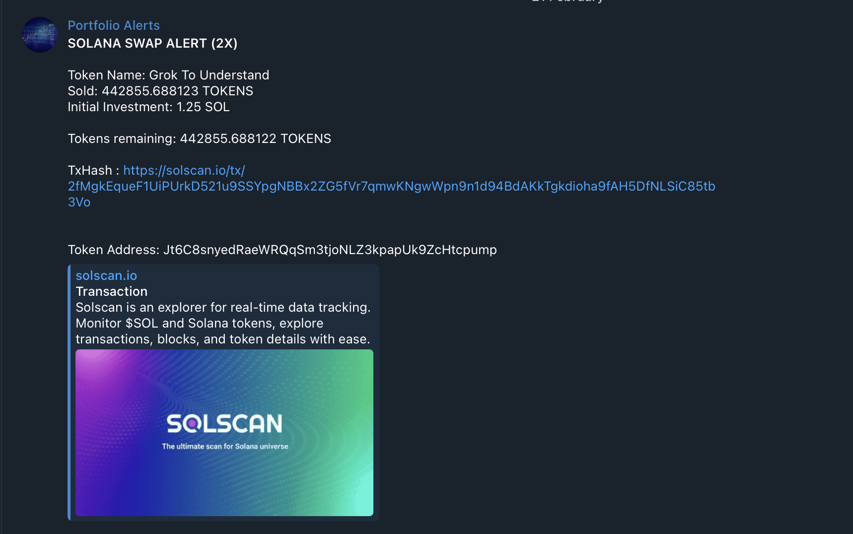 Profit Notifications